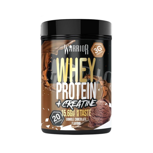 WARRIOR WHEY PROTEIN + CREATINE DOUBLE CHOCOLATE - 500 GRAMS