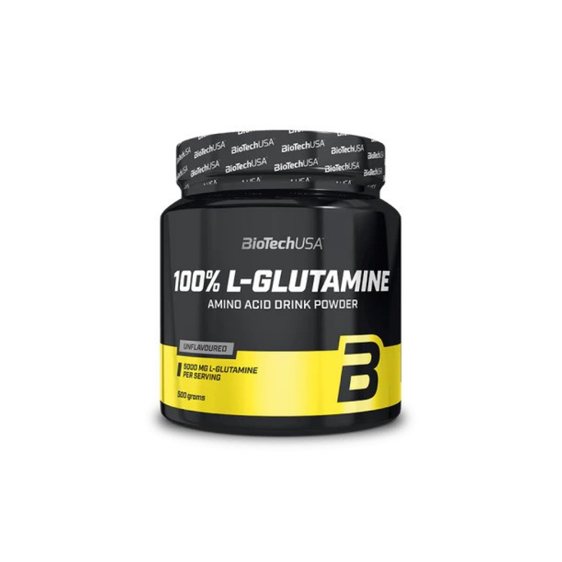 BIOTECHUSA 100% L-GLUTAMINE UNFLAVOURED - 500 GRAMS