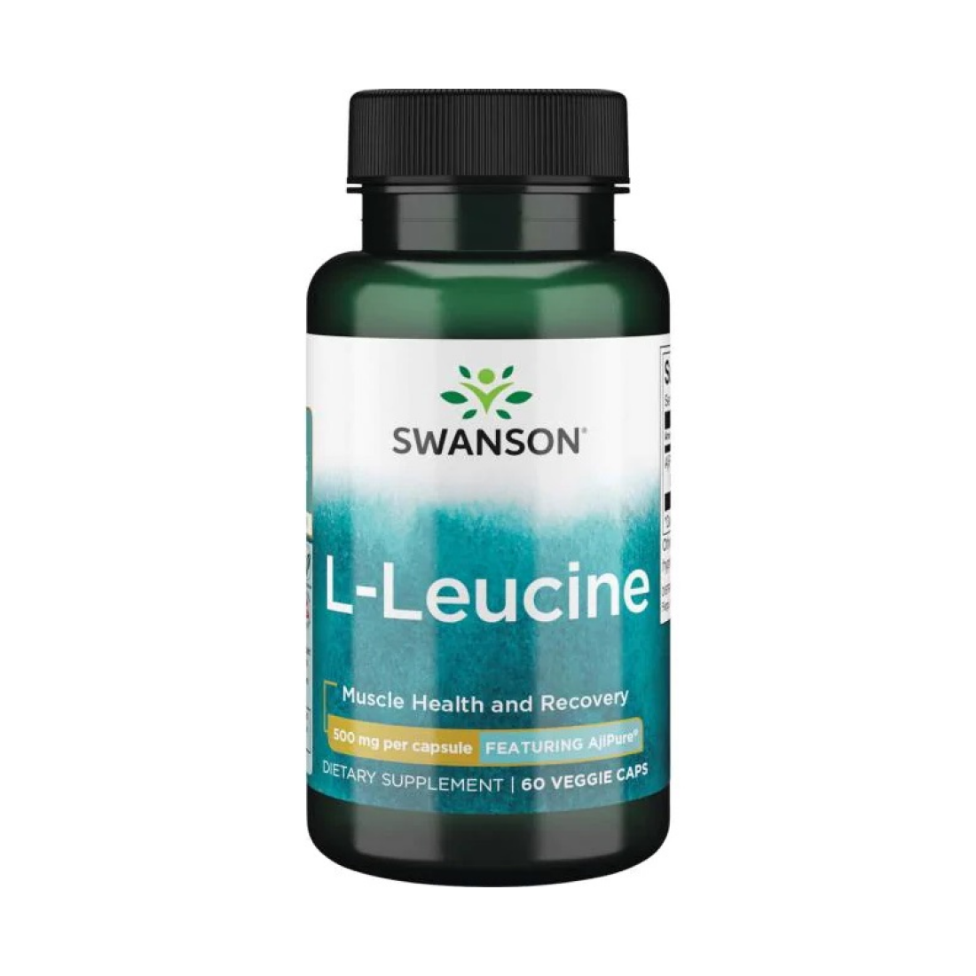 SWANSON AJIPURE L-LEUCINE 500MG - 60 VCAPS