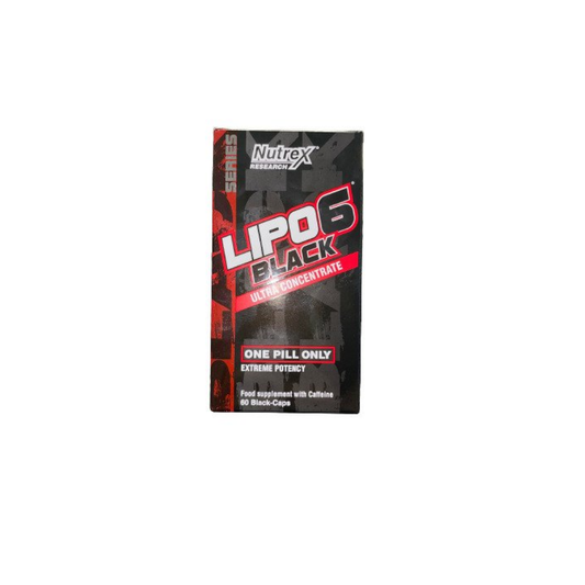 NUTREX LIPO-6 BLACK ULTRA CONCENTRATE EXTREME POTENCY - 60 BLACK CAPS