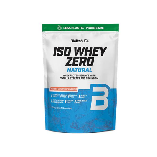 BIOTECHUSA ISO WHEY ZERO NATURAL VANILLA-CINNAMON - 1000 GRAMS