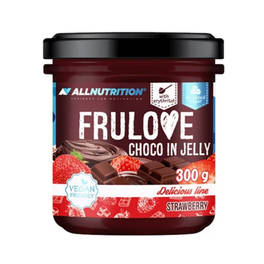 ALLNUTRITION FRULOVE CHOCO IN JELLY STRAWBERRY - 300 GRAMS