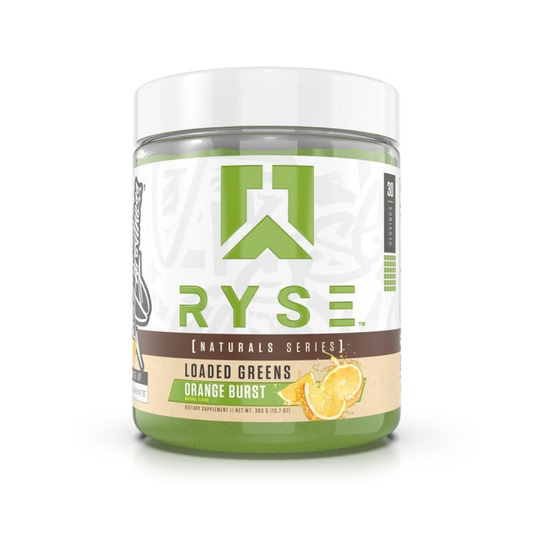 RYSE LOADED GREENS - NATURAL SERIES ORANGE BURST - 303 GRAMS