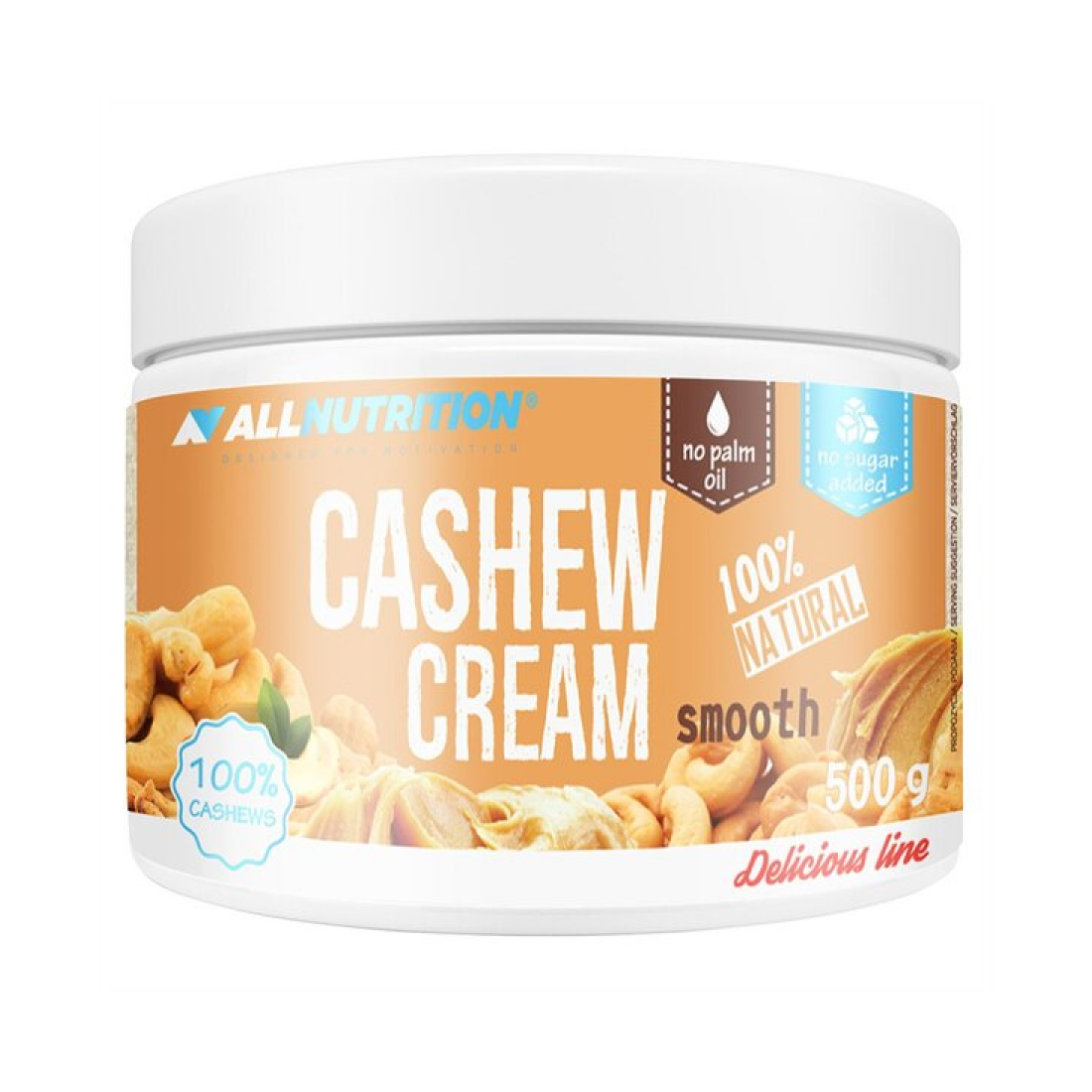 ALLNUTRITION CASHEW CREAM SMOOTH - 500 GRAMS
