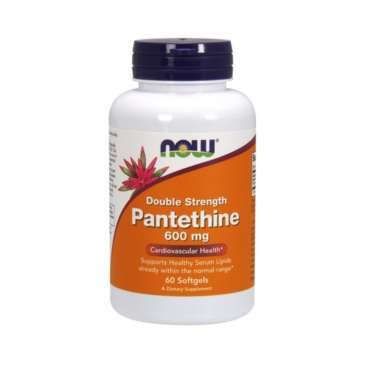 NOW FOODS PANTETHINE 600MG DOUBLE STRENGTH - 60 SOFTGELS