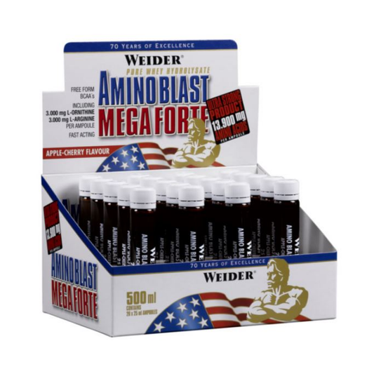 WEIDER AMINO BLAST MEGA FORTE APPLE-CHERRY - 20 X 25 ML