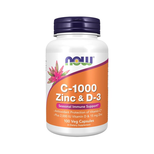 NOW FOODS C-1000 ZINC & D-3 - 100 VCAPS