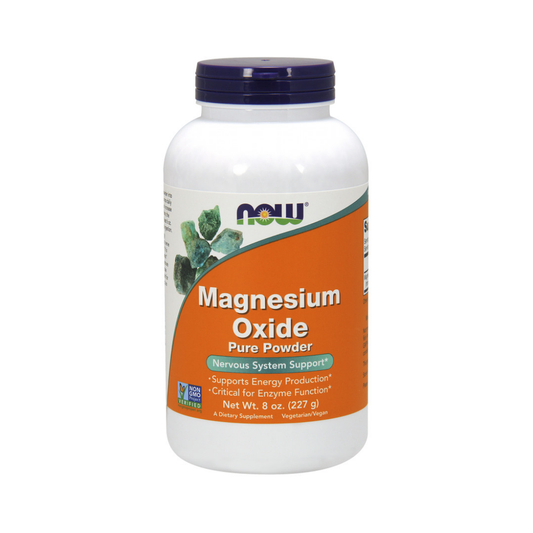 NOW FOODS MAGNESIUM OXIDE PURE POWDER - 227 GRAMS