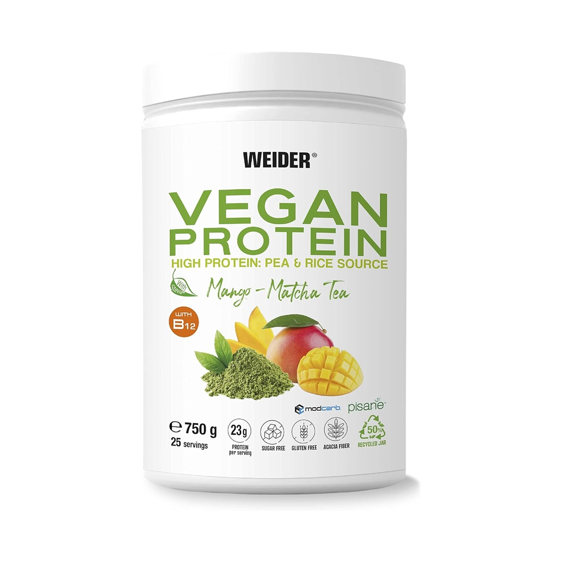 WEIDER VEGAN PROTEIN MANGO & MATCHA TEA - 750 GRAMS