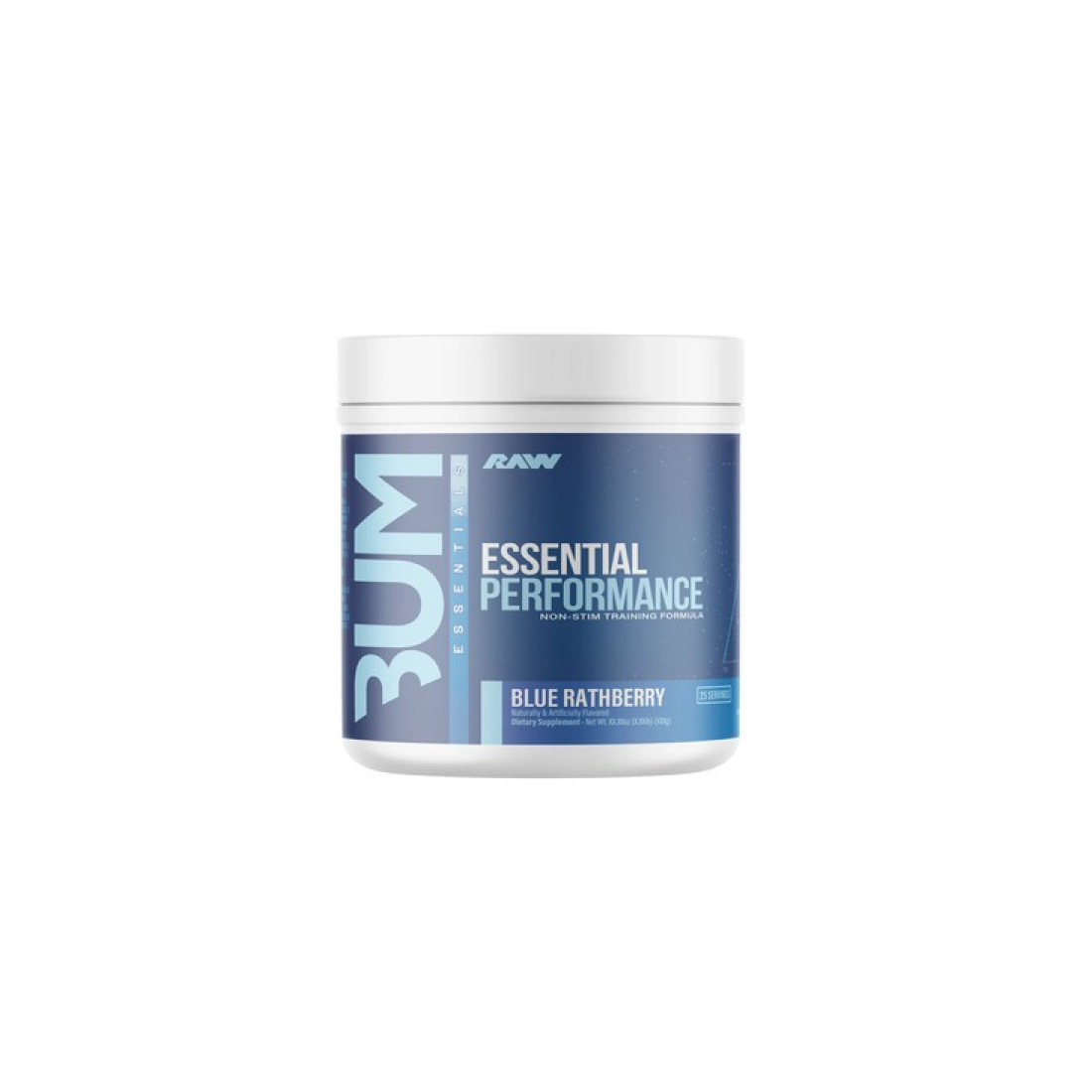 RAW NUTRITION BUM ESSENTIAL PERFORMANCE BLUE RATHBERRY - 618 GRAMS