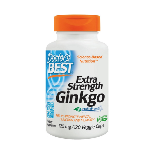 DOCTOR'S BEST EXTRA STRENGTH GINKGO 120MG - 120 VCAPS
