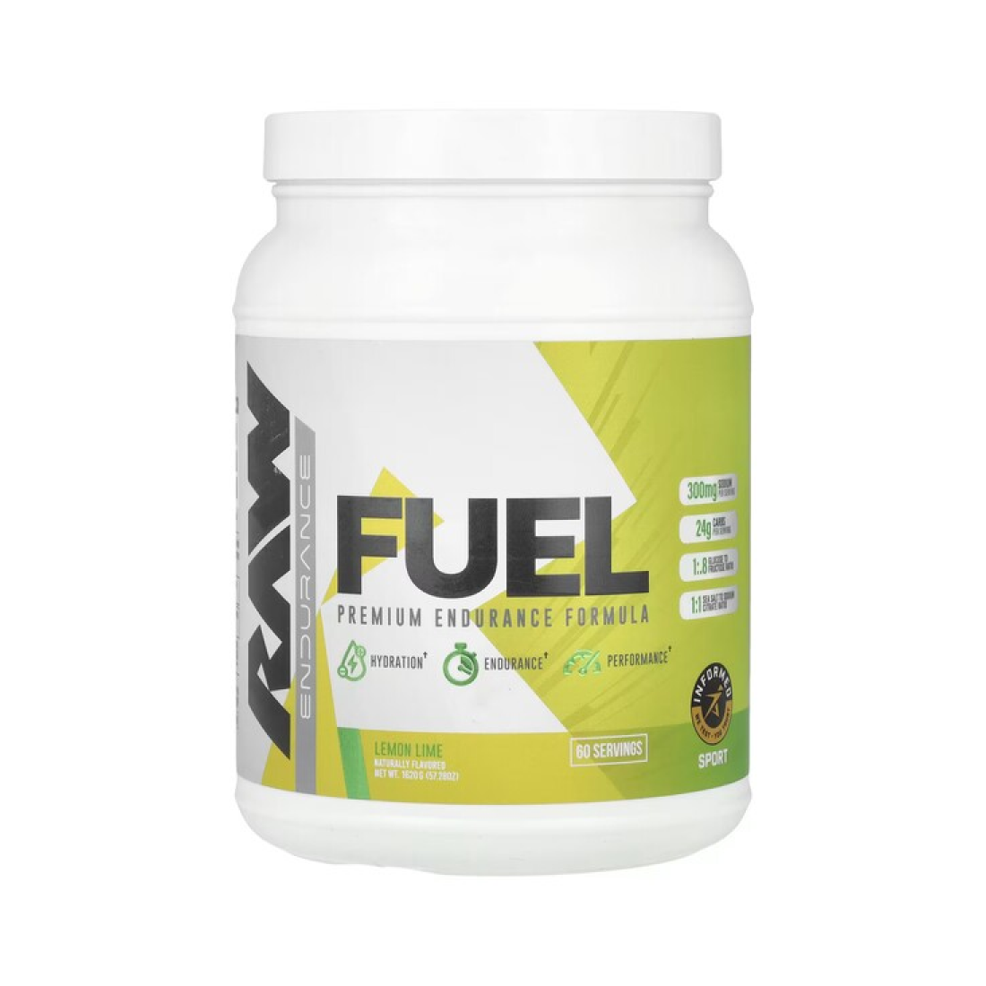 RAW NUTRITION RAW FUEL LEMON LIME - 1620 GRAMS