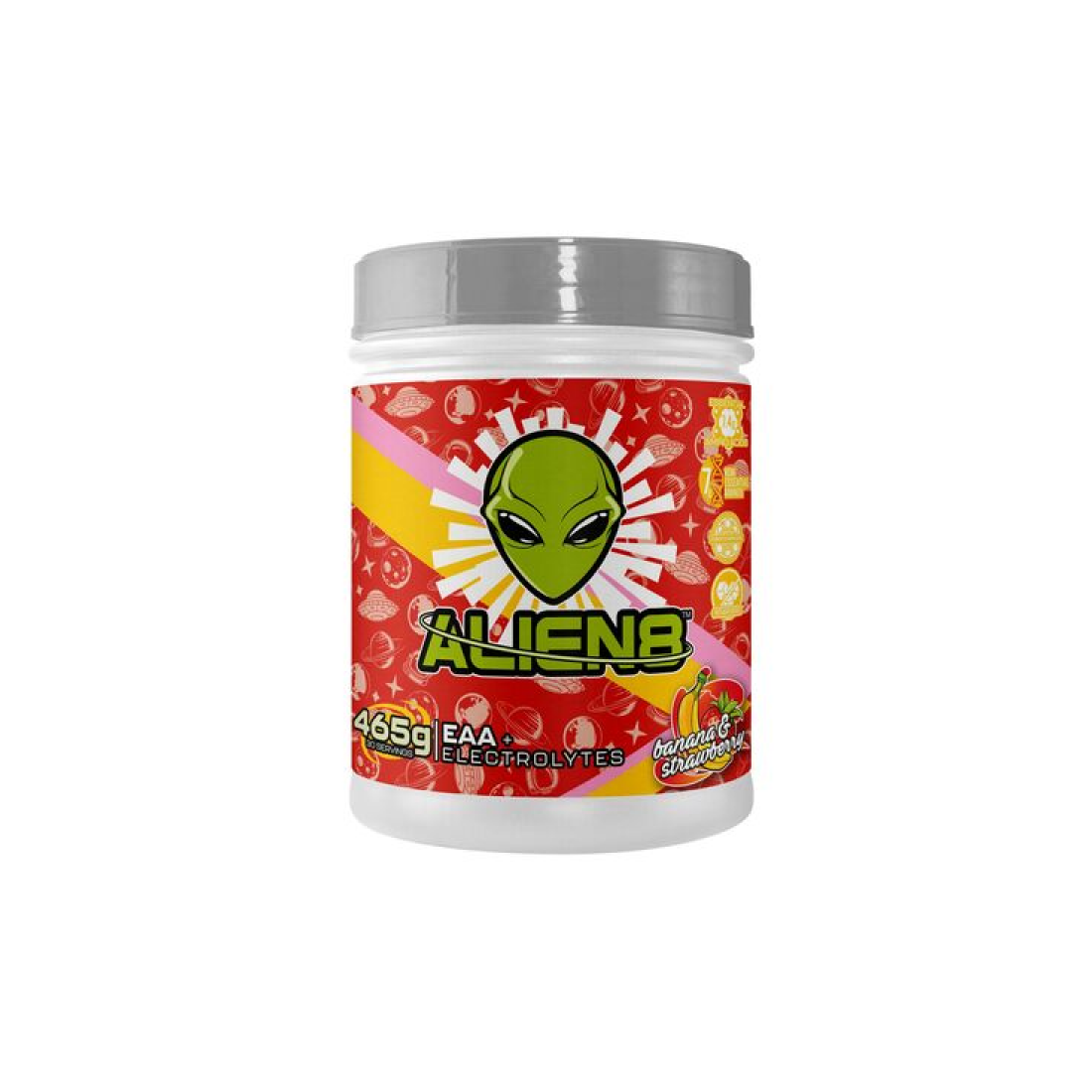 ALIEN8 EAA + ELECTROLYTES BANANA & STRAWBERRY - 465 GRAMS