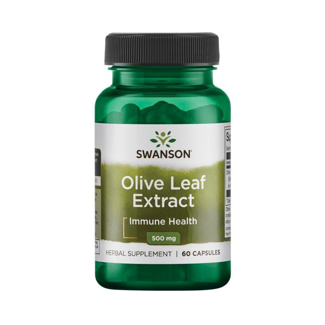 SWANSON OLIVE LEAF EXTRACT 500MG - 60 CAPS