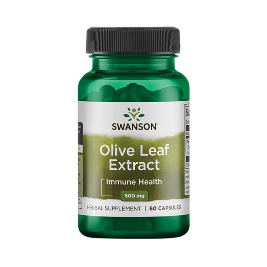 SWANSON OLIVE LEAF EXTRACT 500MG - 60 CAPS