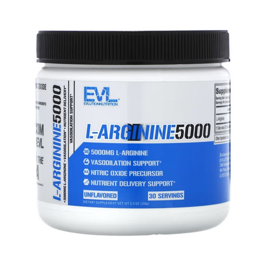 EVLUTION NUTRITION L-ARGININE 5000 - 150 GRAMS