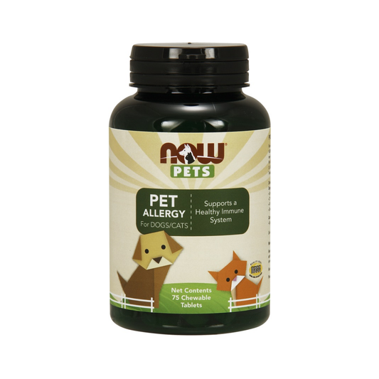 NOW FOODS PETS PET ALLERGY - 75 CHEWABLE TABLETS