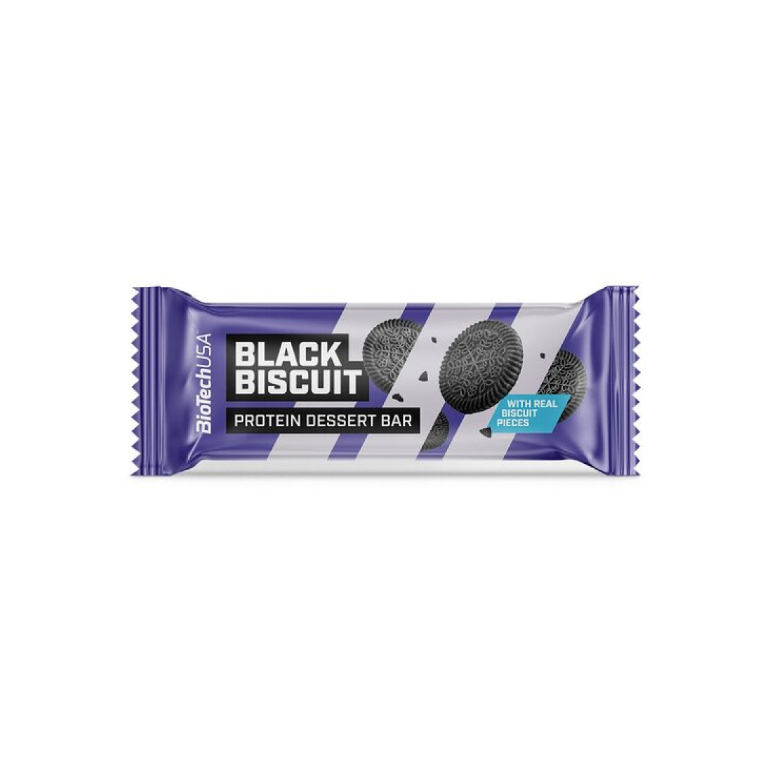 BIOTECHUSA PROTEIN DESSERT BAR BLACK BISCUIT - 20 X 50G