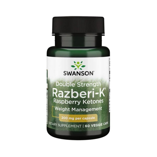 SWANSON DOUBLE STRENGTH RAZBERI-K 200MG - 60 VCAPS