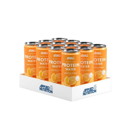 APPLIED NUTRITION SPARKLING PROTEIN WATER ORANGE BURST - 12 X 330 ML