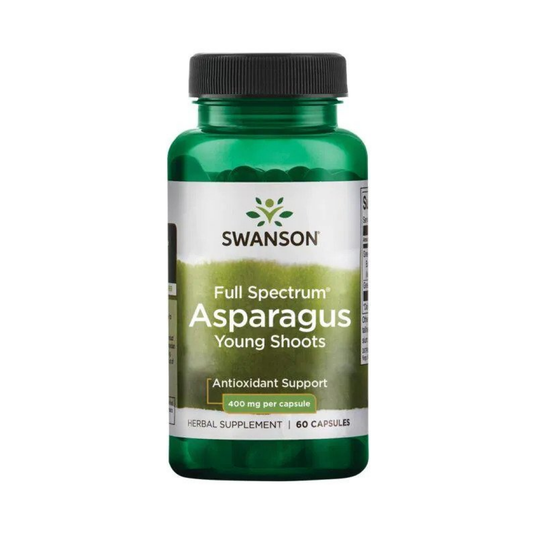 SWANSON FULL SPECTRUM ASPARAGUS YOUNG SHOOTS 400MG - 60 CAPS