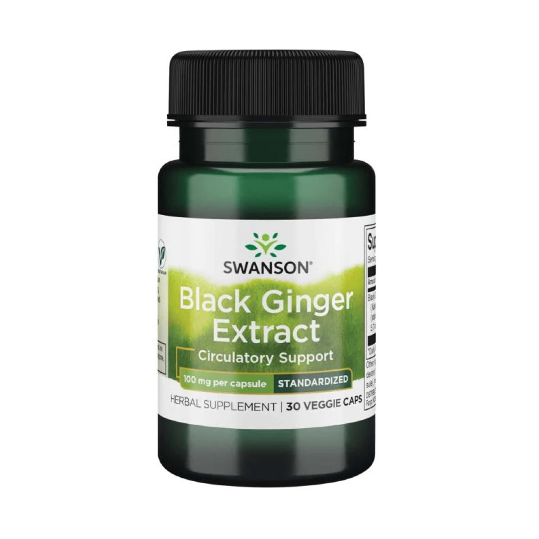 SWANSON BLACK GINGER EXTRACT 100MG - 30 VCAPS