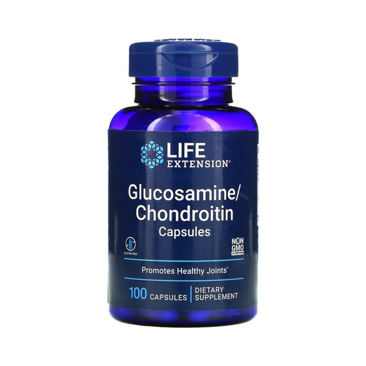 LIFE EXTENSION GLUCOSAMINE/CHONDROITIN CAPSULES - 100 CAPS