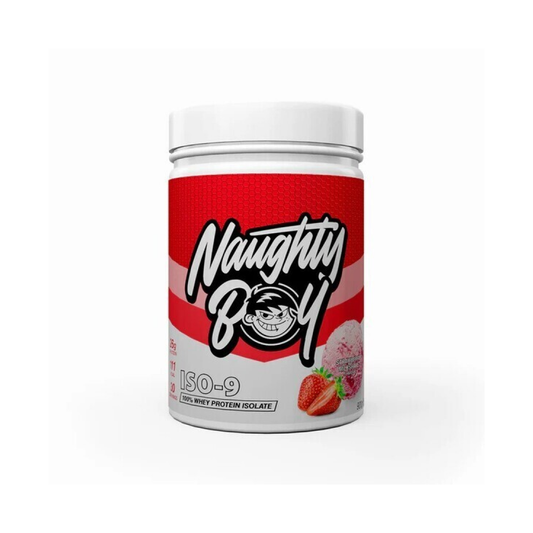 NAUGHTY BOY ISO-9 STRAWBERRY MILKSHAKE - 900 GRAMS