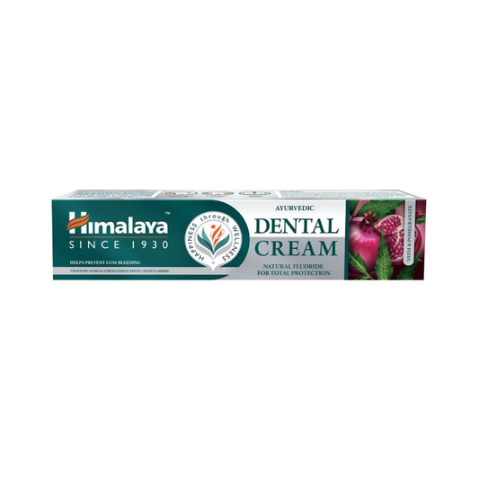 HIMALAYA AYURVEDIC DENTAL CREAM WITH NATURAL FLUORIDE - 100 GRAMS