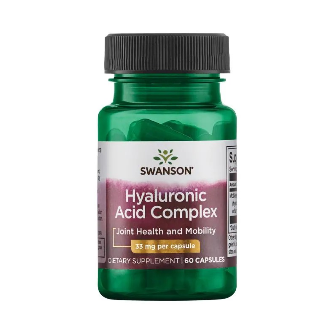 SWANSON HYALURONIC ACID COMPLEX 33MG - 60 CAPS