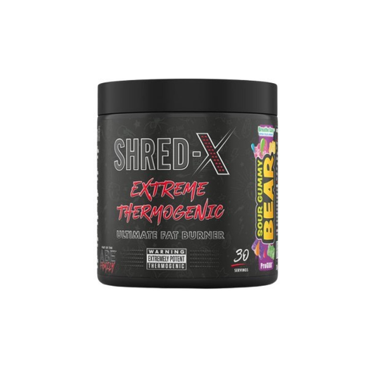 APPLIED NUTRITION SHRED-X POWDER SOUR GUMMY BEAR - 300 GRAMS