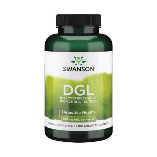 SWANSON DGL 385MG - 180 CHEWABLE TABLETS