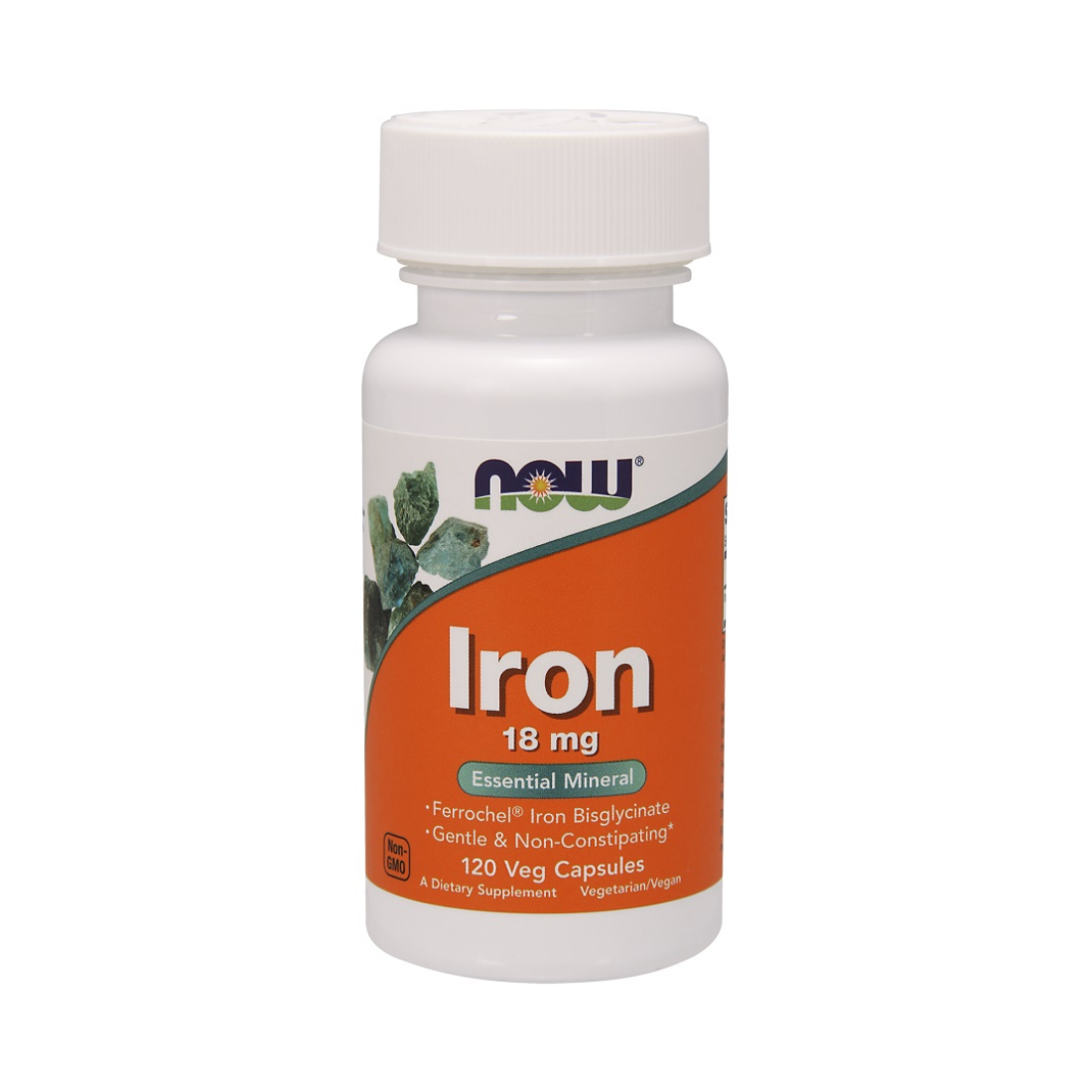 NOW FOODS IRON 18MG - 120 VCAPS
