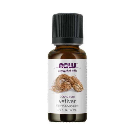 NOW FOODS ESSENTIAL OIL VETIVER OIL - 10 ML