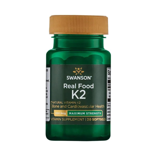 SWANSON VITAMIN K-2 - NATURAL 200MCG - 30 SOFTGELS
