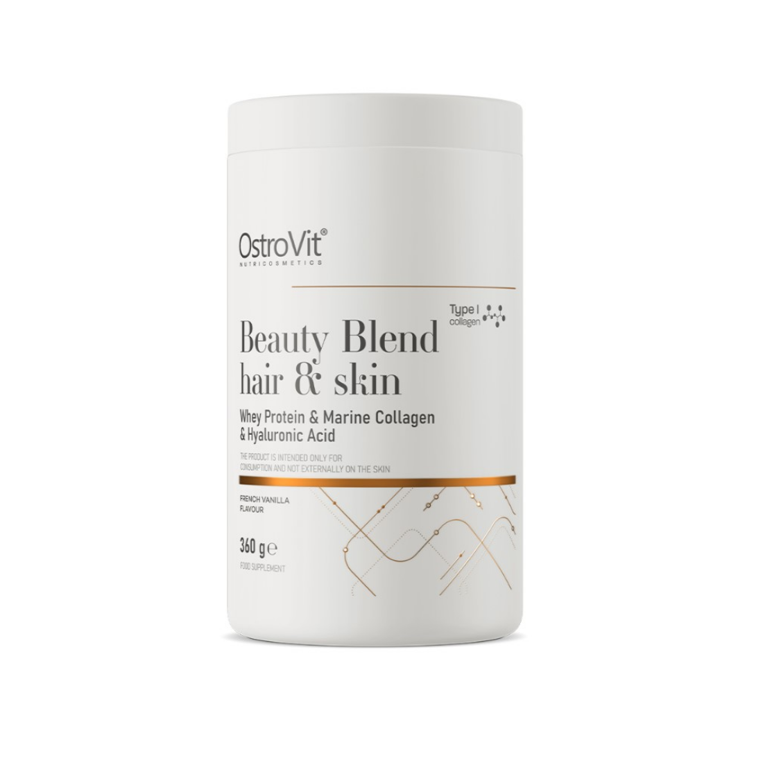 OSTROVIT BEAUTY BLEND HAIR & SKIN FRENCH VANILLA - 360 GRAMS