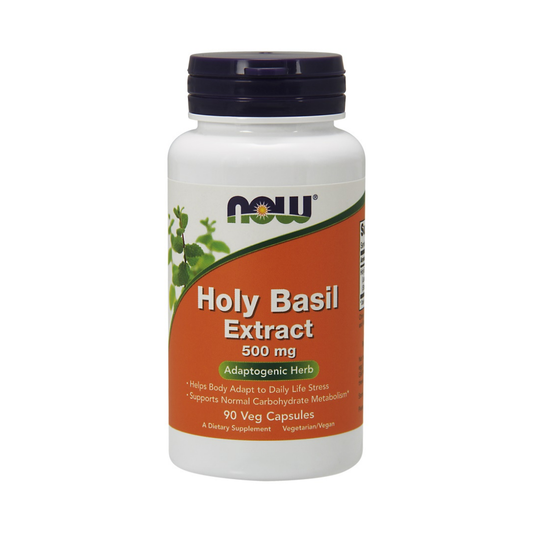 NOW FOODS HOLY BASIL EXTRACT 500MG - 90 VCAPS