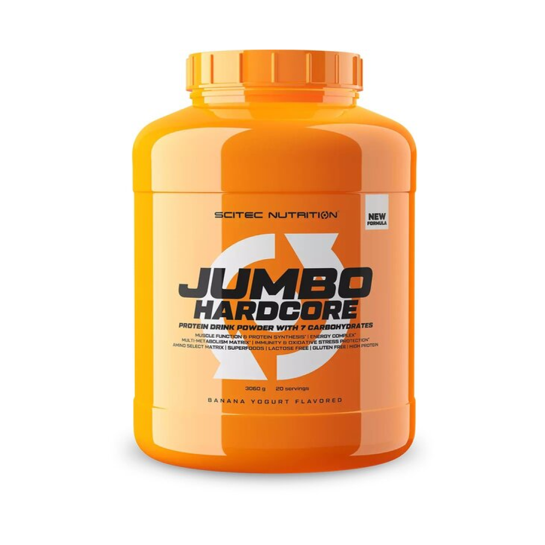 SCITEC JUMBO HARDCORE BANANA YOGURT (EAN 5999100034570) - 3060 GRAMS