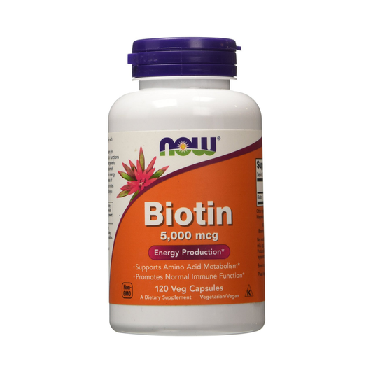 NOW FOODS BIOTIN 5000MCG - 120 VCAPS