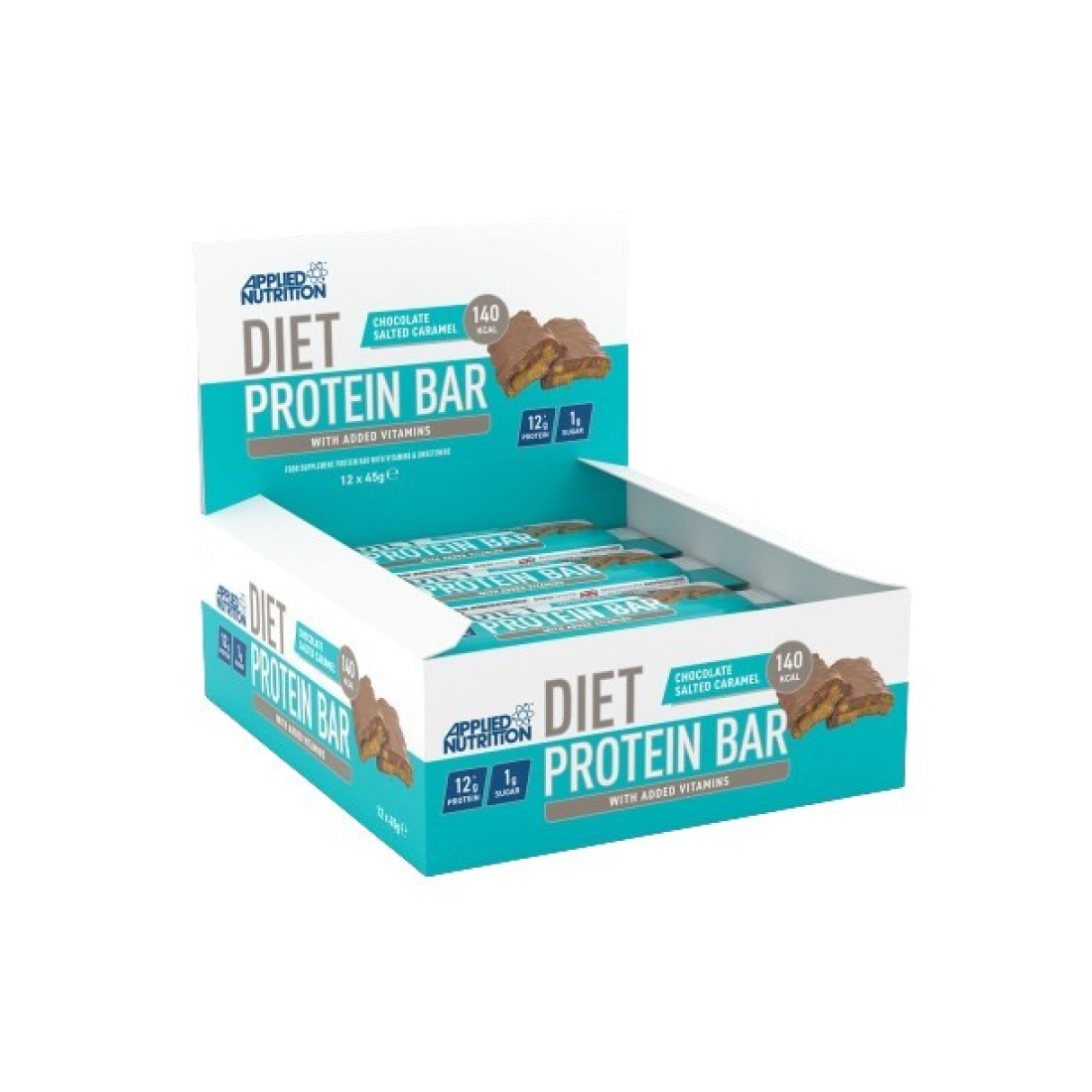 APPLIED NUTRITION DIET PROTEIN BAR CHOCOLATE SALTED CARAMEL - 12 X 45G