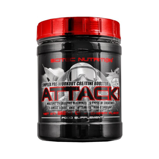 SCITEC ATTACK! 20 CHERRY - 320 GRAMS