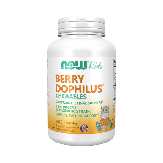 NOW FOODS BERRYDOPHILUS KIDS CHEWABLES - 120 CHEWABLES