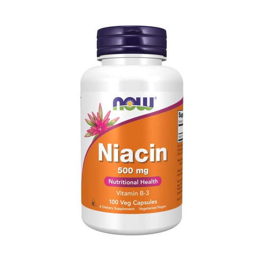 NOW FOODS NIACIN 500MG - 100 VCAPS