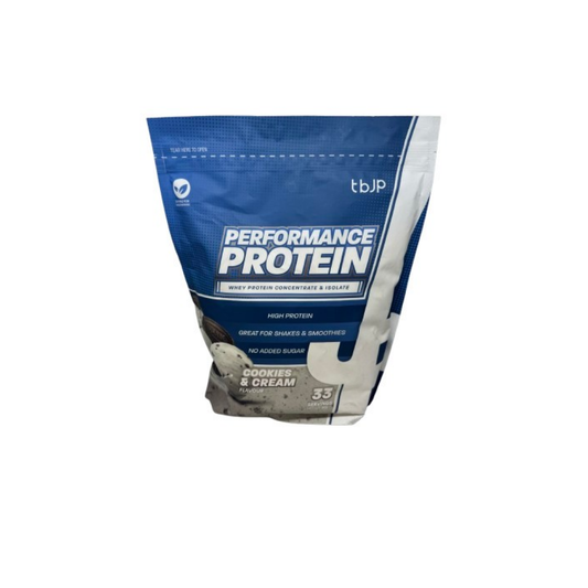 TRAINED BY JP PERFORMANCE PROTEIN COOKIES & CREAM - 1000 GRAMS