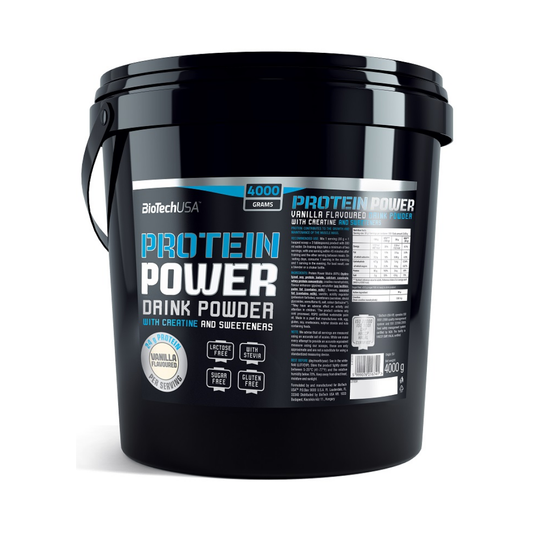 BIOTECHUSA PROTEIN POWER STRAWBERRY BANANA - 4000 GRAMS