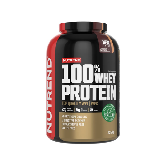 NUTREND 100% WHEY PROTEIN CHOCOLATE & HAZELNUT - 2250 GRAMS