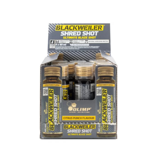 OLIMP NUTRITION BLACKWEILER SHRED SHOT CITRUS PUNCH - 9 X 60 ML
