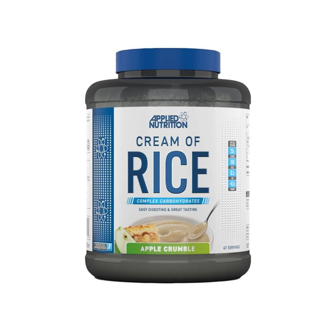 APPLIED NUTRITION CREAM OF RICE APPLE CRUMBLE - 2000 GRAMS
