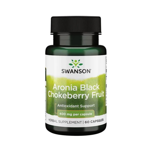 SWANSON ARONIA BLACK CHOKEBERRY FRUIT 400MG - 60 CAPS