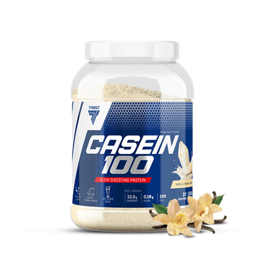 TREC NUTRITION CASEIN 100 VANILLA - 600 GRAMS